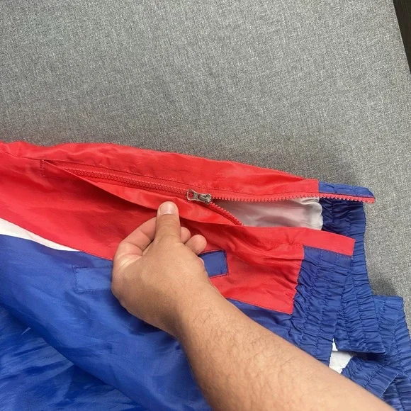 MLB Genuine Merchandise Chicago Cubs Windbreaker Jacket 1/4 Zip Mens Large Blue - Picture 5 of 6